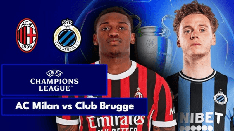 Nhận định soi kèo trận đấu AC Milan vs Club Brugge